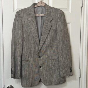 Raffinati Men XL Blazer Gray Striped Sport Coat 2 Button Classic Lightweight USA